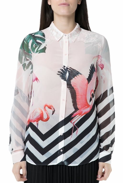 GUESS-Γυναικείο πουκάμισο GUESS με μοτίβο 